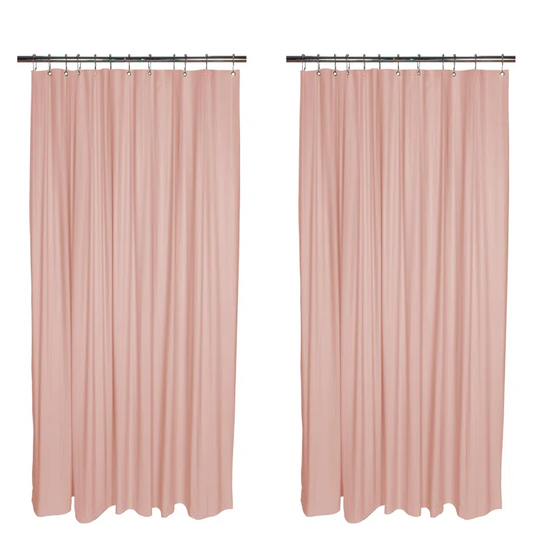 Bath Bliss Shower Liners No Pattern And Not Solid Color Liner (Set of 2)