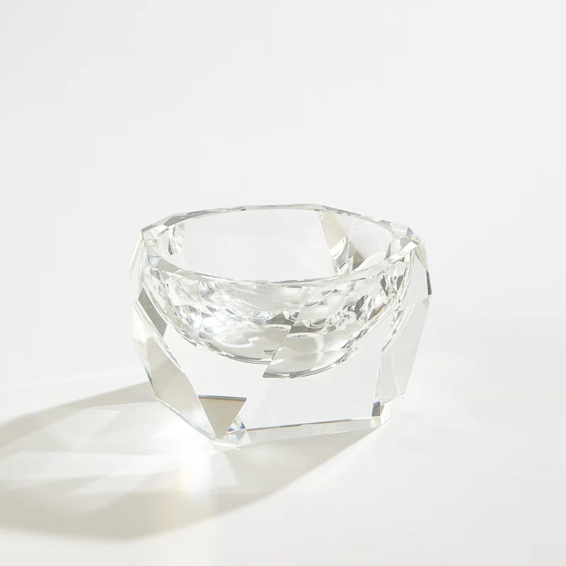 Multi Facet Crystal Bowl