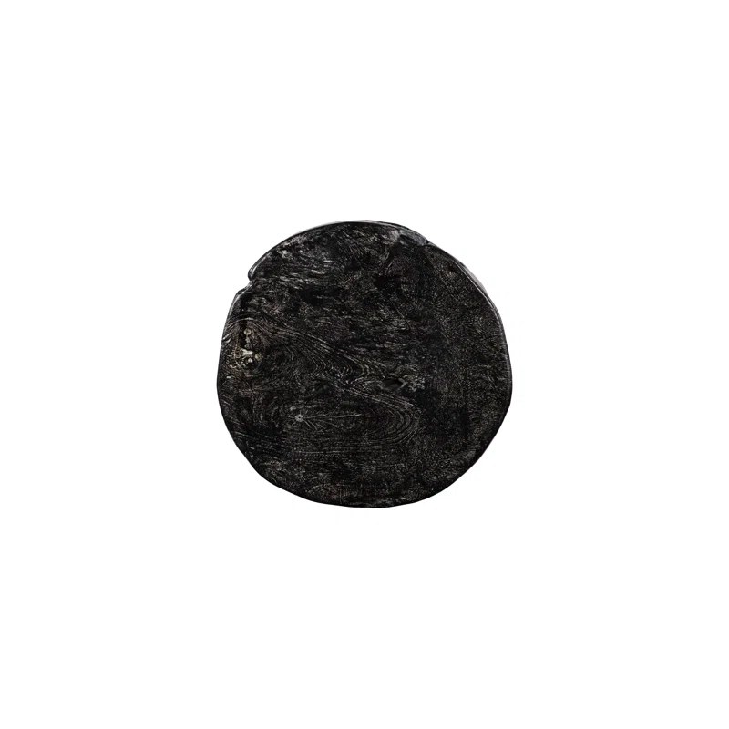 Black Wash Stool, Round