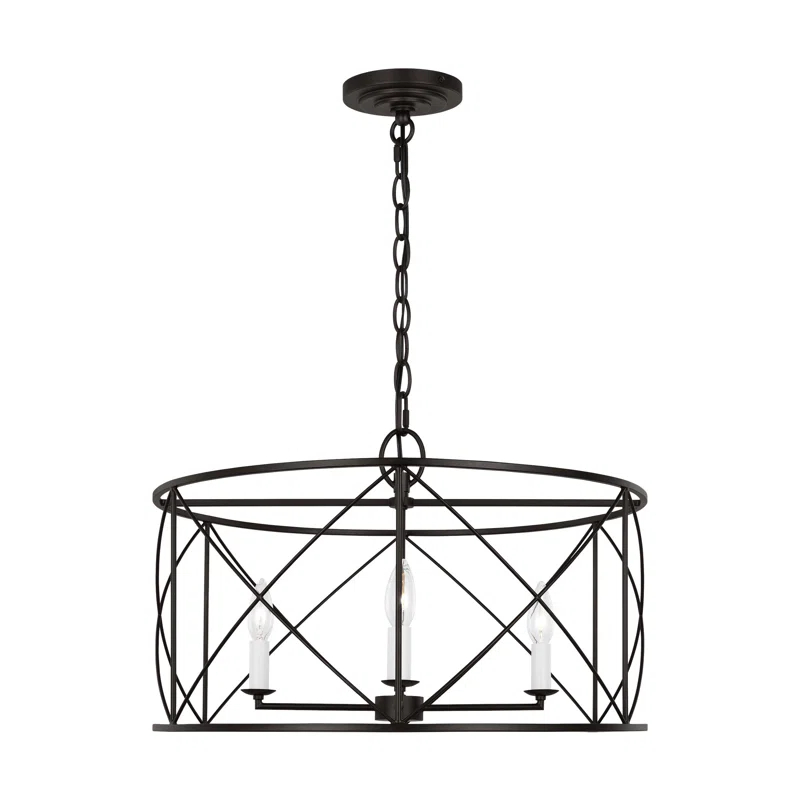 Rosdorf Park Merilou 4 - Light Dimmable Lantern Square / Rectangle Chandelier