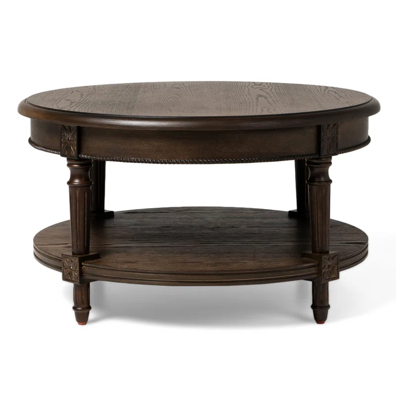 Maven Lane Pullman Round Wooden Coffee Table