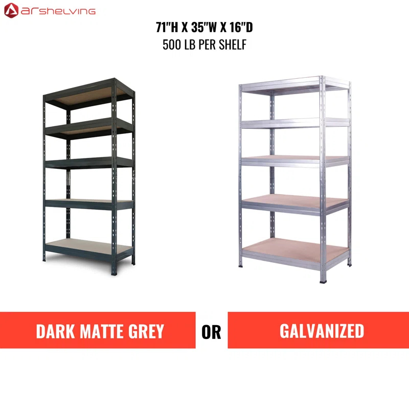 AR Shelving Industrial Design Durable Stylish for Home, Office and Garage