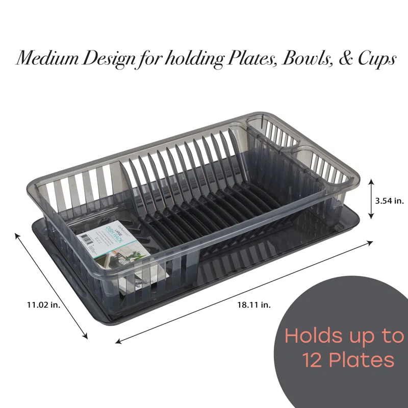 Kitchen Details Plastic In Sink Dish Rack