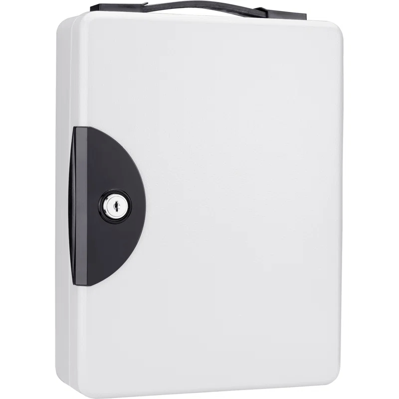 Barska 50 KEY LOCK BOX GREY W/CARRYING HANDLE
