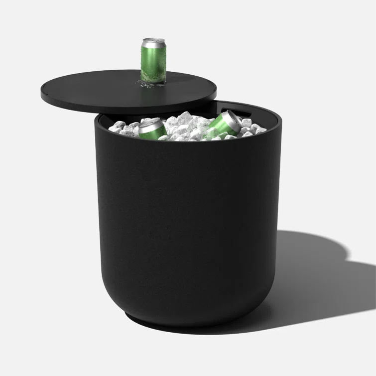 Veradek Kona Round Plastic Outdoor Side Table