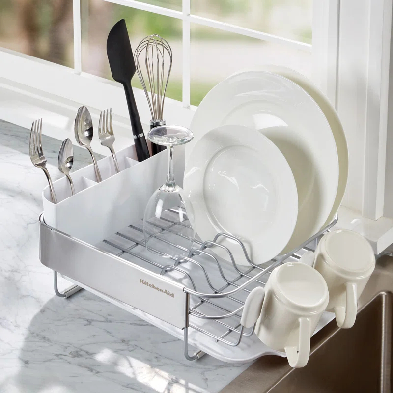KitchenAid® KitchenAid® Compact Stainless Steel Dish Rack, 16.06-Inch