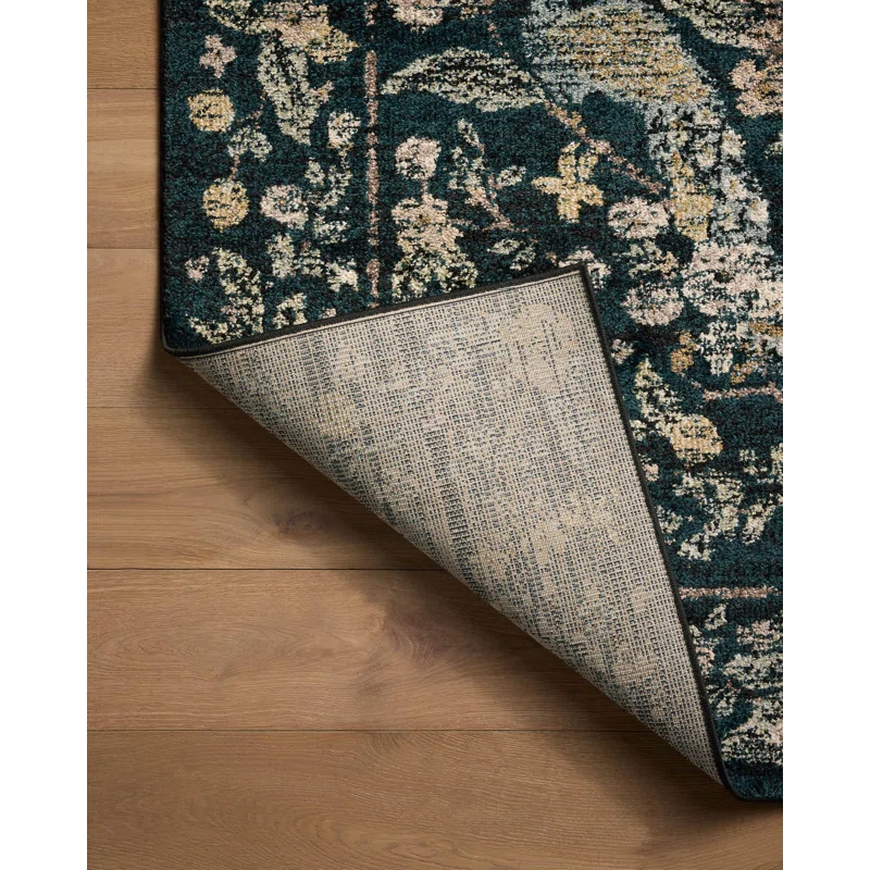 Rifle Paper Co. x Loloi Laurel Navy Area Rug