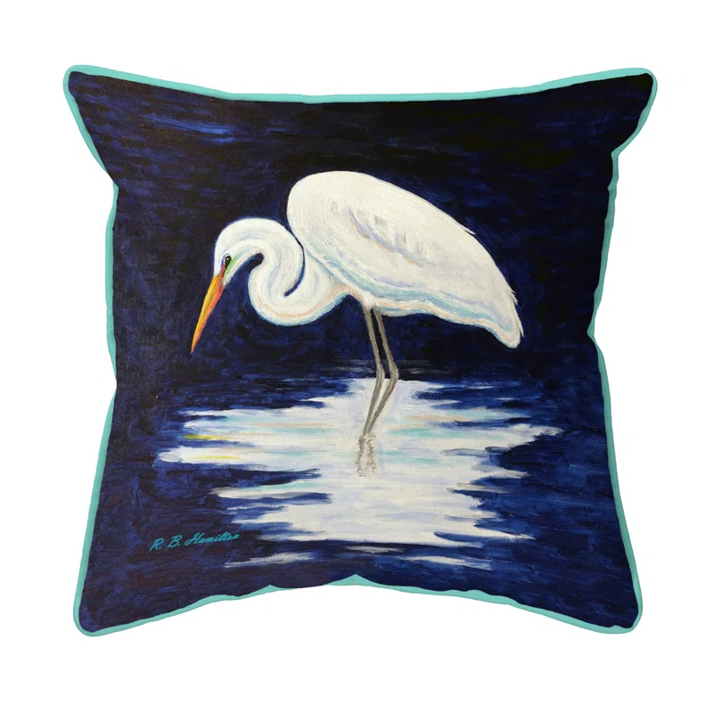 Betsy Drake Interiors Indoor/Outdoor Throw Pillow