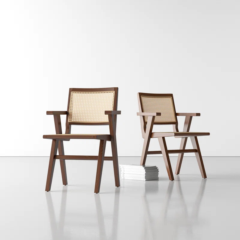 AllModern Atticus 18.10'' H Ash Armchair (Set of 2)