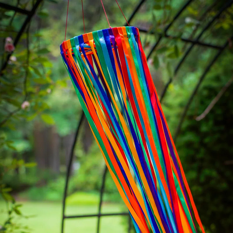 Breeze Decor Rainbow Ribbon Windsock