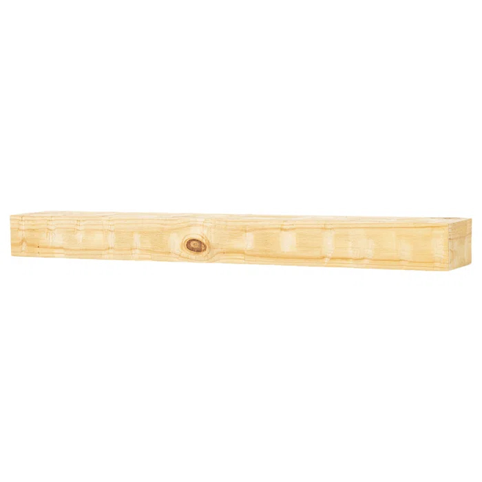 Mantel Directs Country Living Wood Fireplace Mantel Shelf - Bodie Rustic Hand Distressed Pine With Worn, Reclaimed Log Look; For Fireplaces, Hearths & Décor