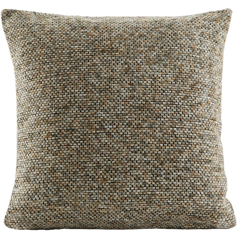 Violet Linen Chenille Classic Basketweave Pattern Pillow Cover