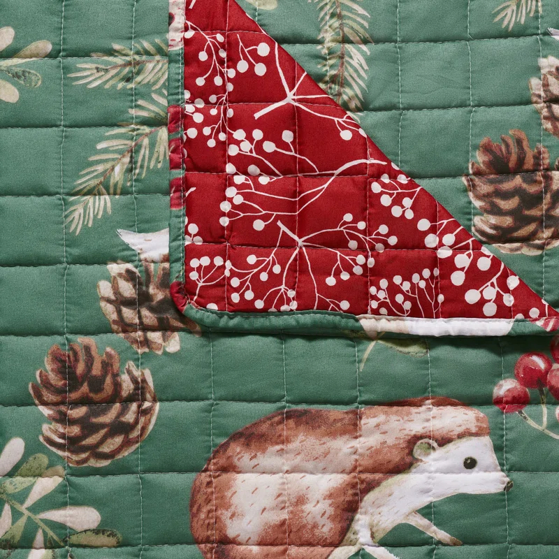 Elmina Willow Reversible Quilted Armchair Slipcover