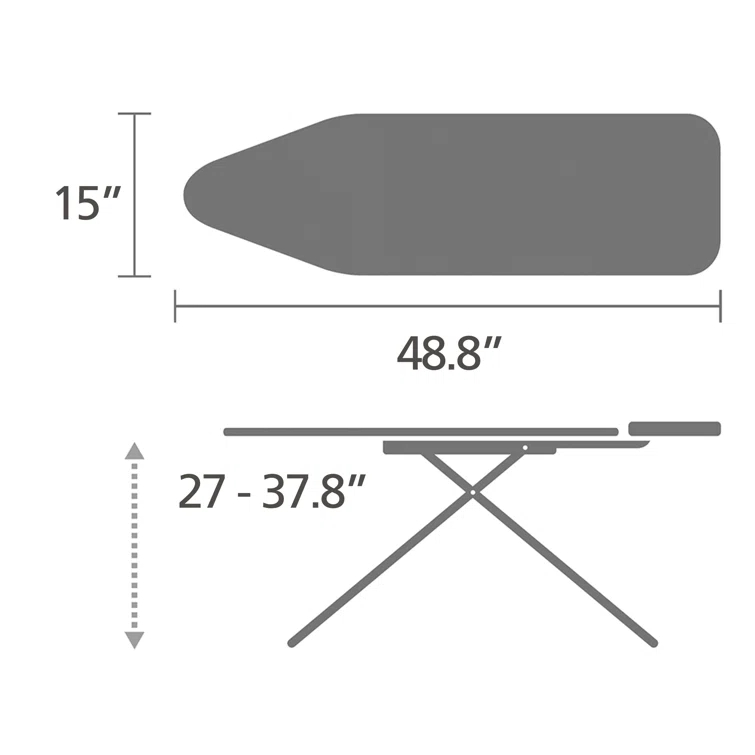 Brabantia Brabantia Size B Medium Ironing Board with Steam Iron Rest