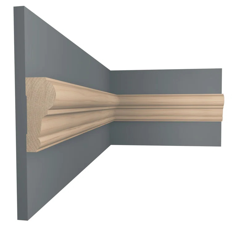 Ekena Millwork WM392 1"D x 2 3/8"W x 96"L Solid Wood Stain Chair Rail Molding