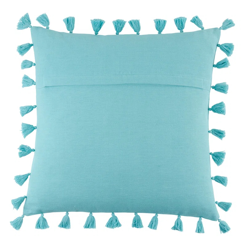 Tasseled Tassels Cotton Throw Pillow