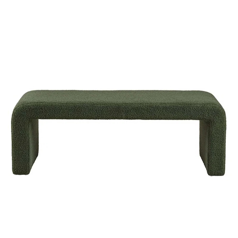 Everly Quinn Steve Boucle Waterfall Bench