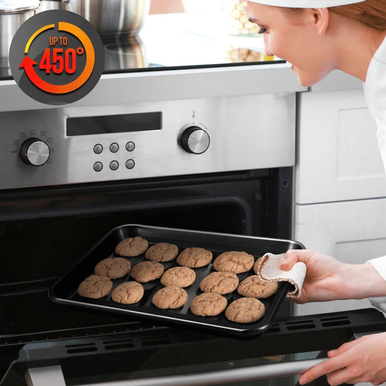 NutriChef NutriChef Non-Stick Steel 2 Piece Baking Sheet Set