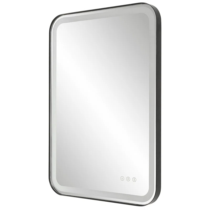 Uttermost Crofton Metal Flat LED Wall Mirror