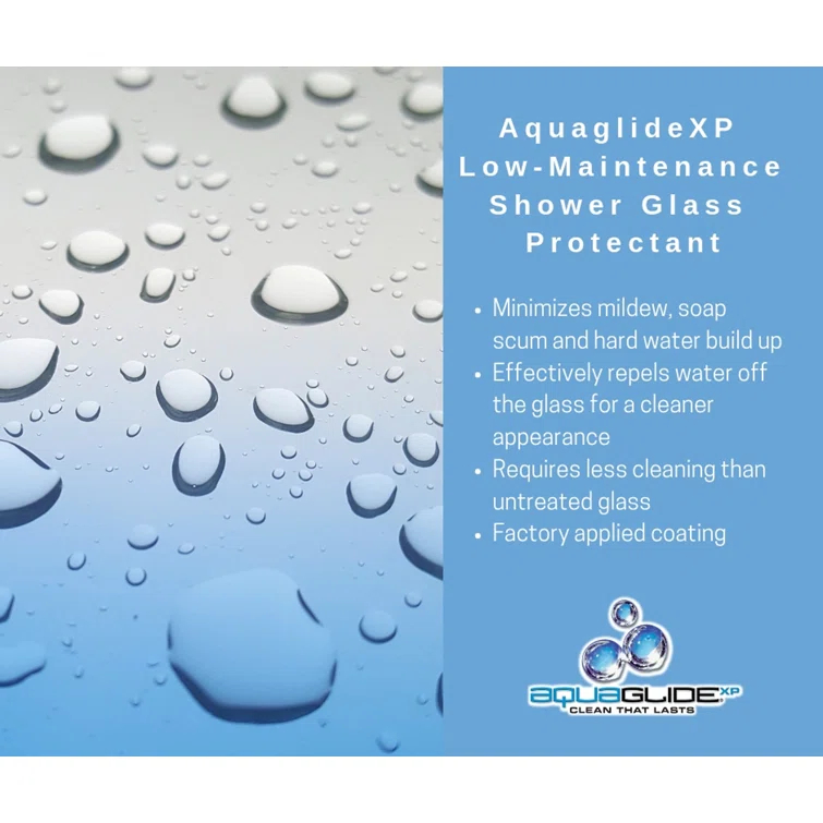 Basco Deluxe 47" x 68.62" Framed Shower Door DLXH35A4768XPSV