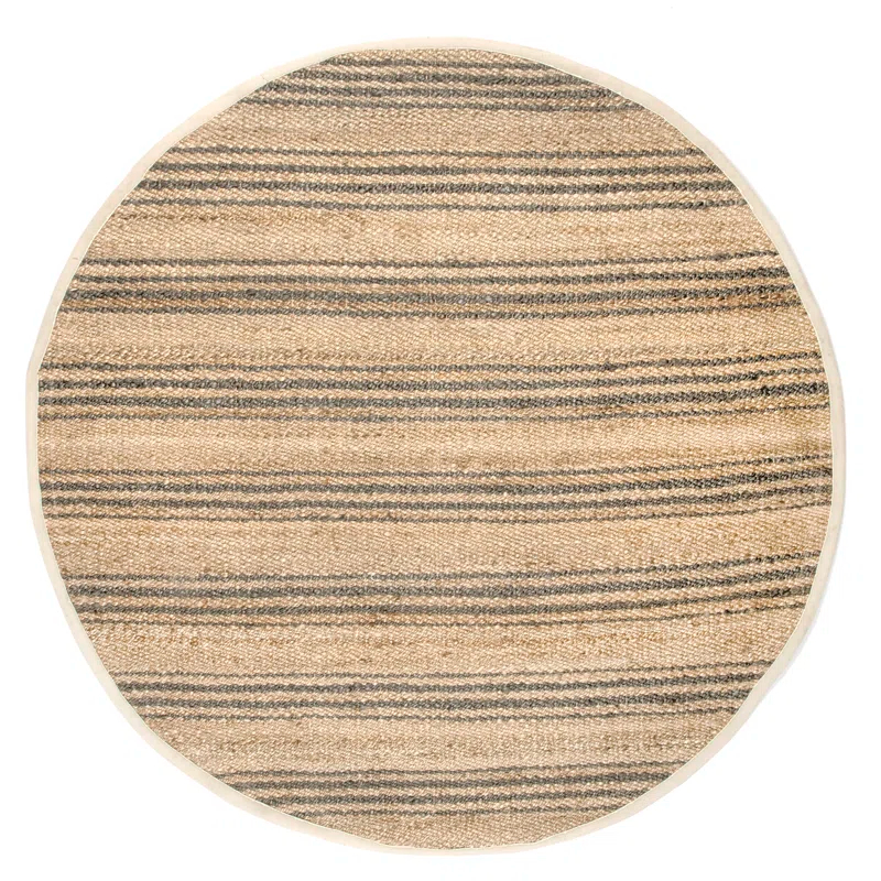 Lauren Liess x Rugs USA Natural Sycamore Striped Jute Area Rug