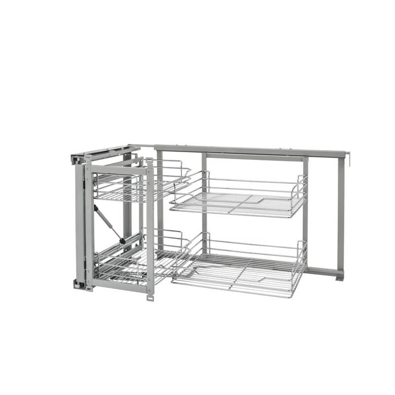 Rev-A-Shelf Rev-A-Shelf Sliding 4-shelf Wire Blind Corner Cabinet Organizer