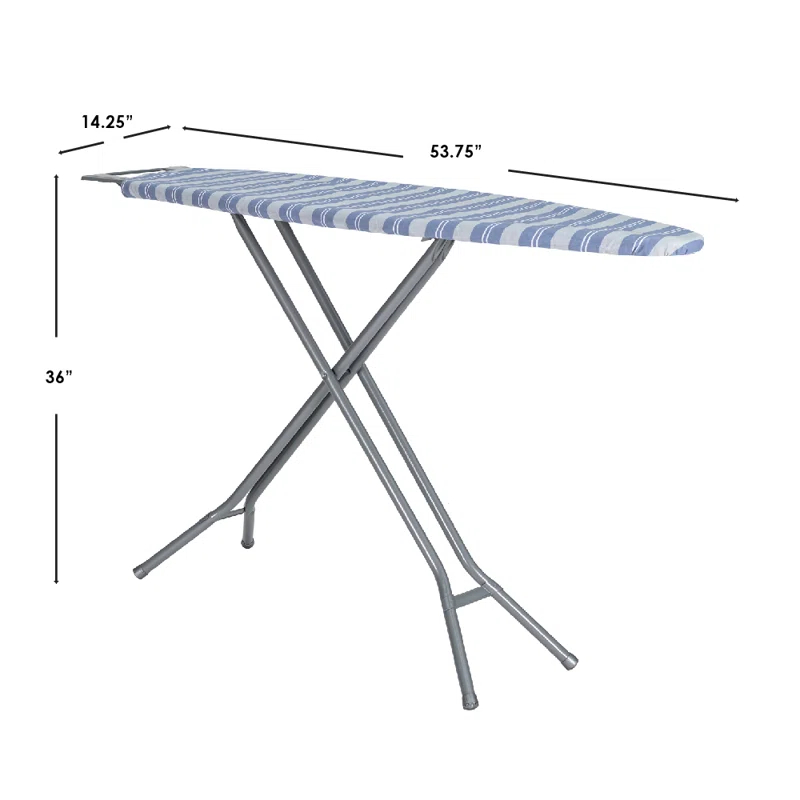 Seymour Home Products Seymour Home Products Adjustable Height 4 Leg Ironing Board with Mesh Top and Iron Rest
