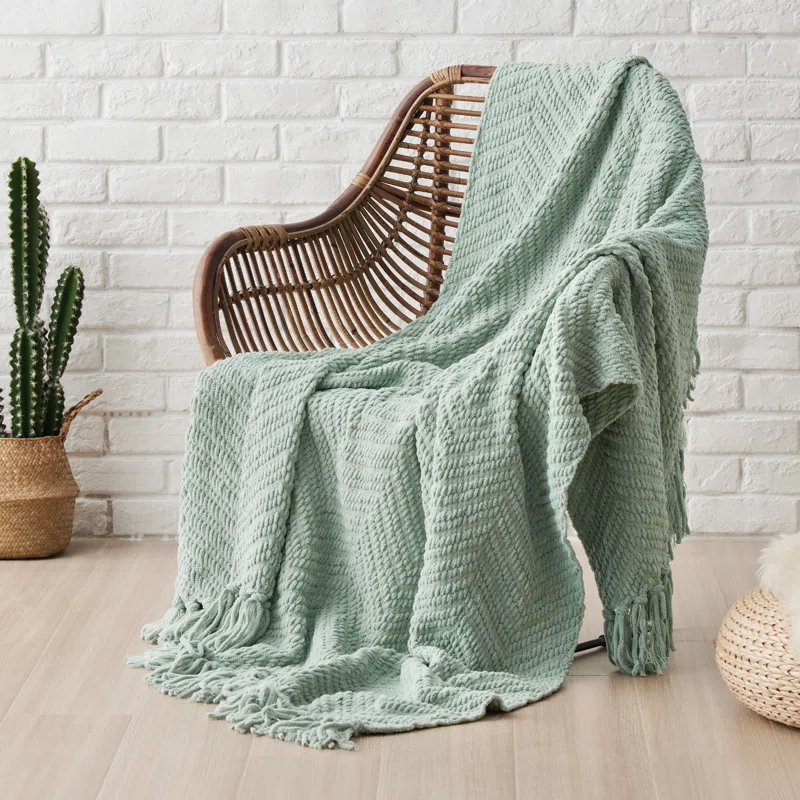 Bedsure Bedsure Knit Woven Blanket