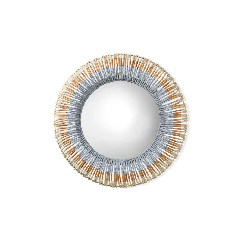Jamie Young Company Native Solid Wood Round Wall Mirror