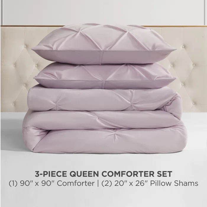Juicy Couture Juicy Couture Kiss Pleat Plush Micromink Comforter Sets