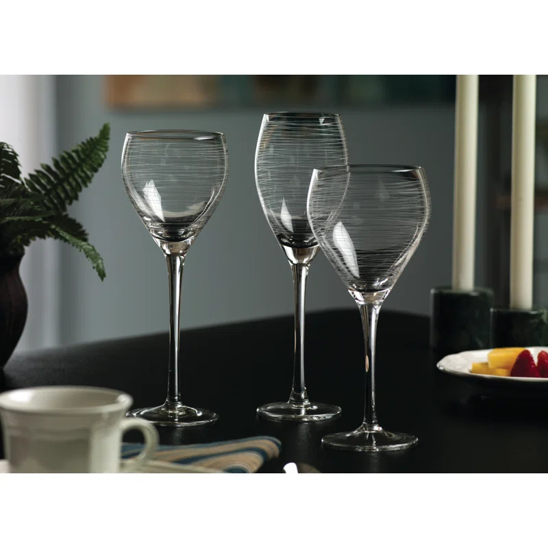 Qualia Glass Kacey-Mae 13 oz. Crystal Red Wine Glass (Set/4) (Set of 4)