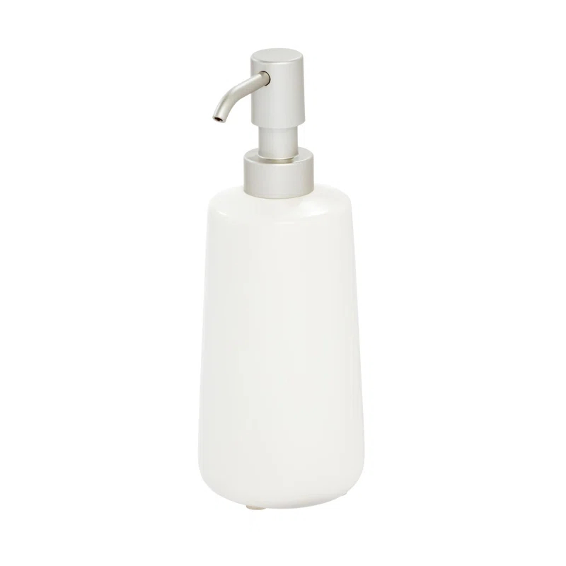 iDesign iDesign Eco Vanity Ceramic Earth Collection Refillable Tall Soap Dispenser