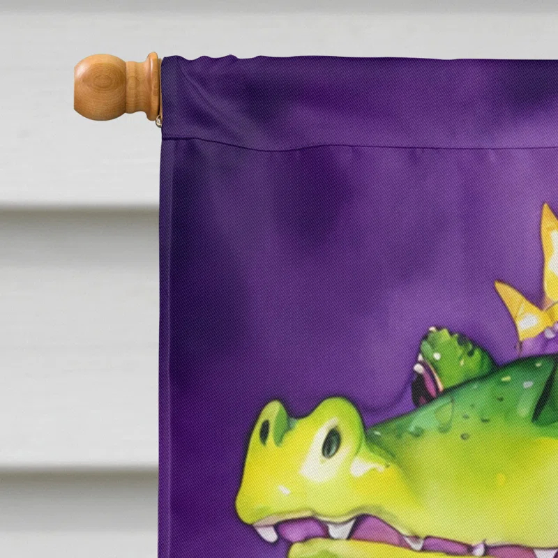 Caroline's Treasures Double Sided 40'' H x 28'' W Polyester Mardi Gras House Flag
