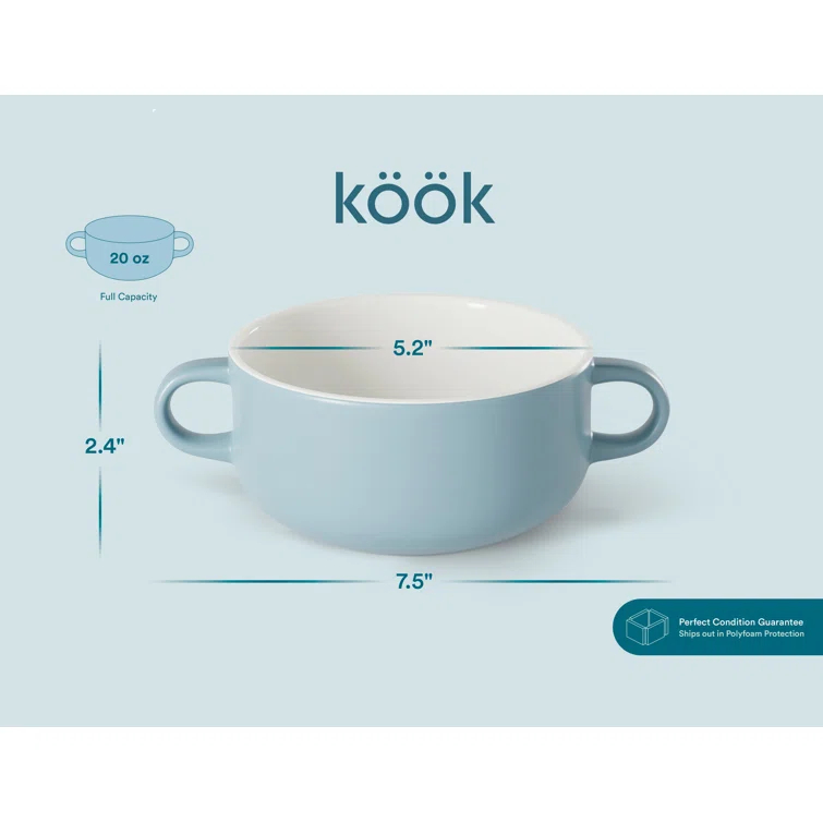 kook 18 oz. Soup Bowl Set (Set of 4)