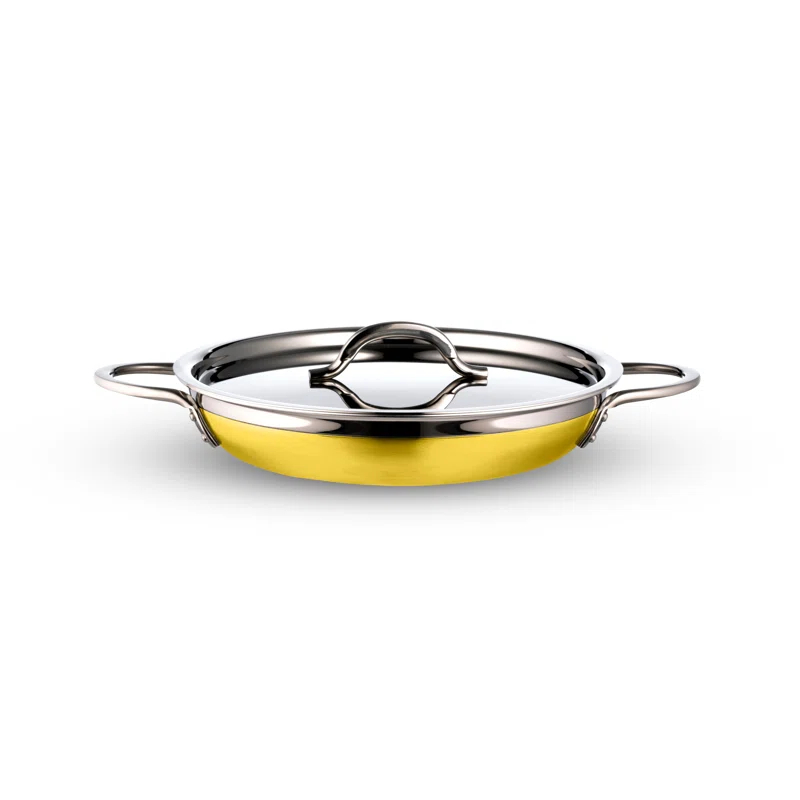 Bon Chef Stainless Steel Saute Pan with Lid