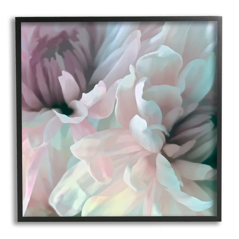 Stupell Industries " Pink Floral Petal Study Blush Tone Flowers " by David Pollard