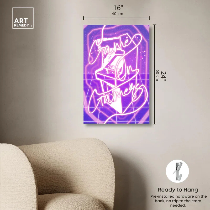 Art Remedy Game on Canvas Gamer Art Prints by Art Remedy