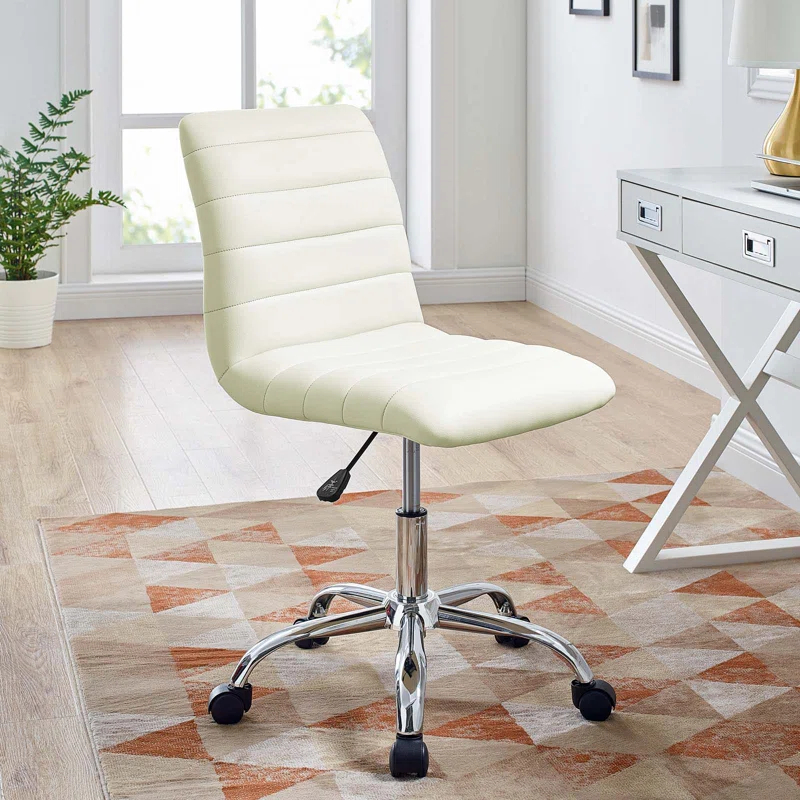 Modway Ripple Armless Mid Back Vinyl Office Chair