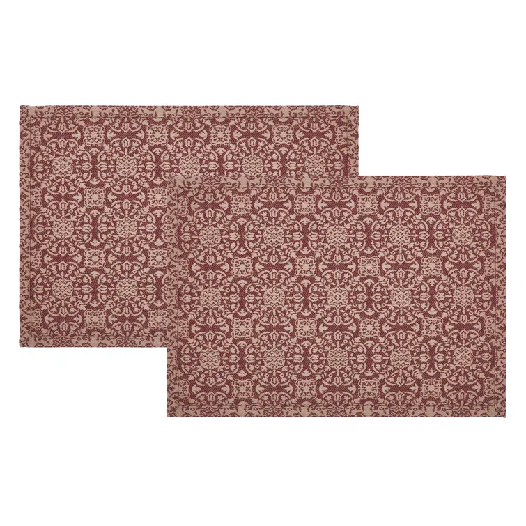 VHC Brands Custom House Geometric Rectangle Placemat (Set of 2)