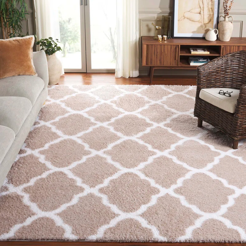 Rosdorf Park Daneshia Tahoe Shag Performance Geometric Rug
