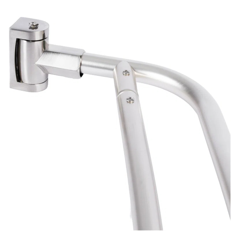 VOMGEB1 Double Curved Shower Rod, Durable Metal Construction