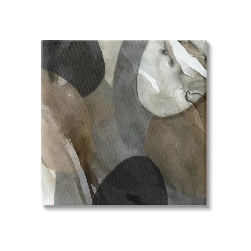 Stupell Industries " Contemporary Round Layered Shapes " by Carol Robinson Painting Print