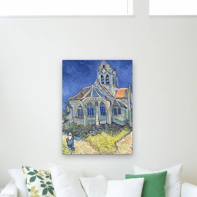 Vault W Artwork " Church At Auvers-sur-Oise, 1890 " by Vincent Van Gogh