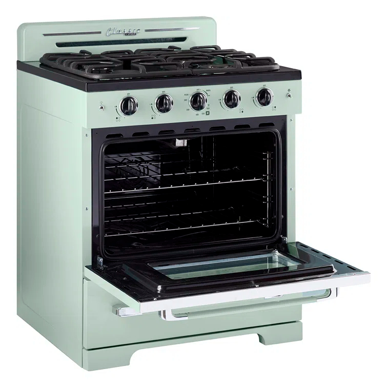Unique Appliances Classic Retro 30" 4 burner 3.9 cu. ft. Freestanding Gas Range with Convection Oven UGP-30CR LG