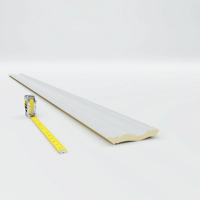 Ekena Millwork 4 7/8"H x 4 3/8"P x 6 1/2"F x 94 1/2"L Strasbourg Traditional Crown Moulding