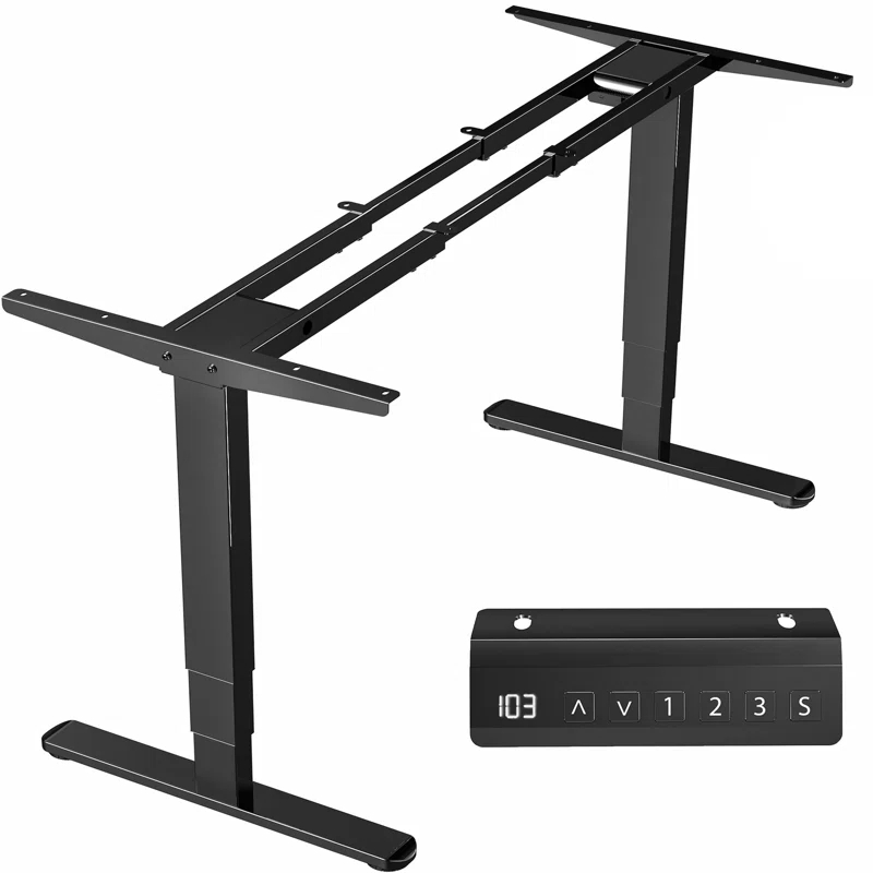 Vivo Black Electric Dual Motor Desk Frame