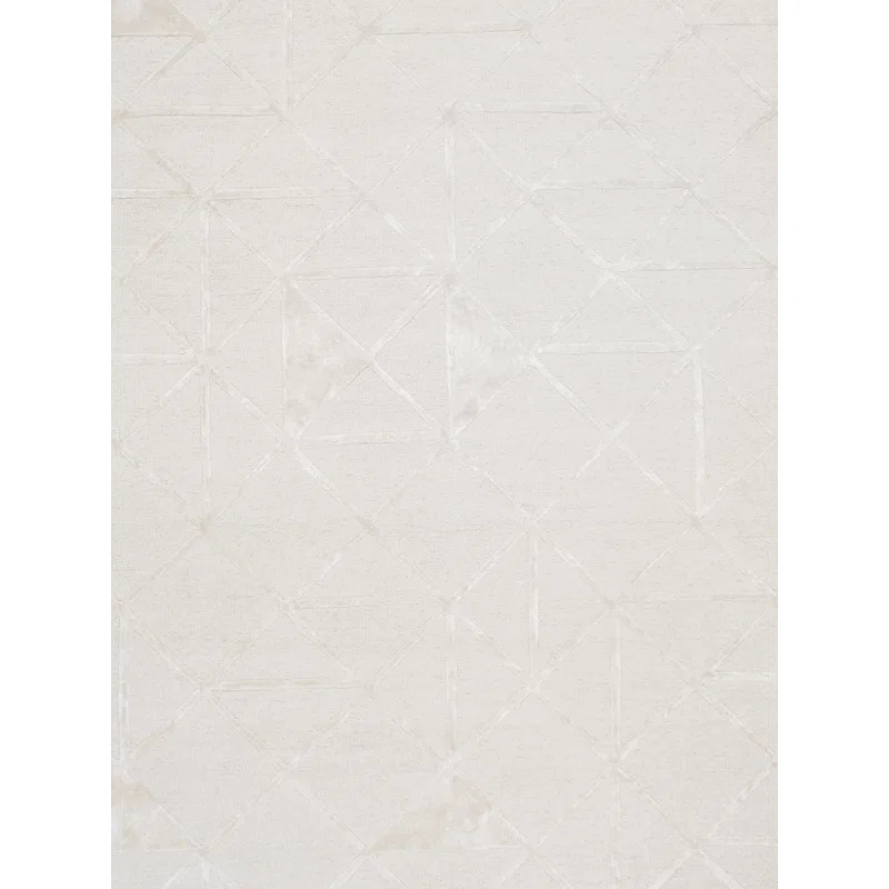 Hand Tufted Viscose Geometric Rug