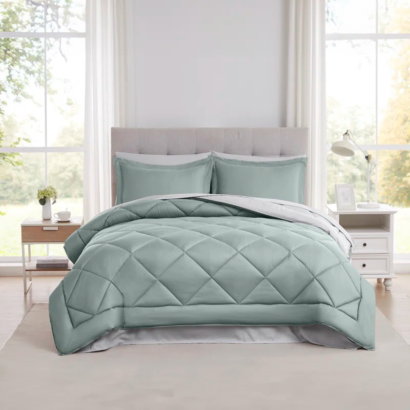 Modern Threads Modern Threads 7-Piece Reversible Comforter Set - Includes Comforter, Sheets, Pillowcases, and Shams