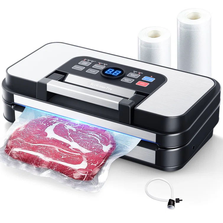 Aeitto Powerful professional vacuum sealant, precision of 95 kPa, function of 10 in 1, easy to lock handle, dual heat seal and dual pump, food vacuum sealing machine