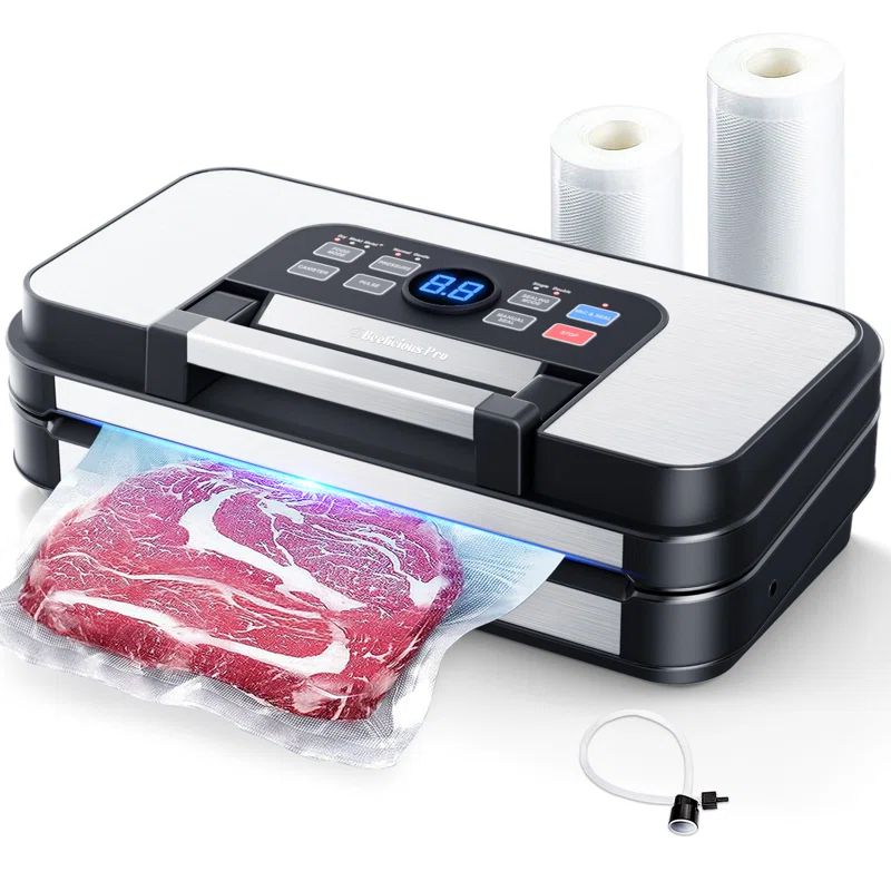 Aeitto Powerful professional vacuum sealant, precision of 95 kPa, function of 10 in 1, easy to lock handle, dual heat seal and dual pump, food vacuum sealing machine